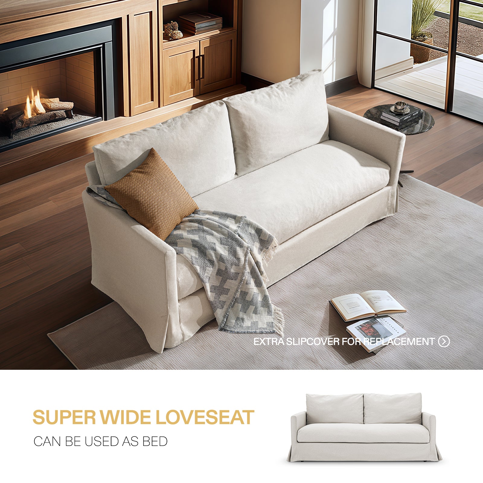 Oversize Loveseat(Narrow Armrest)