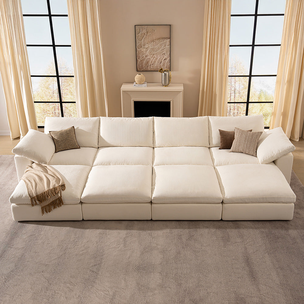 DiamonCloud D  4+4 Set 8 Seater Sofa with Ottoman