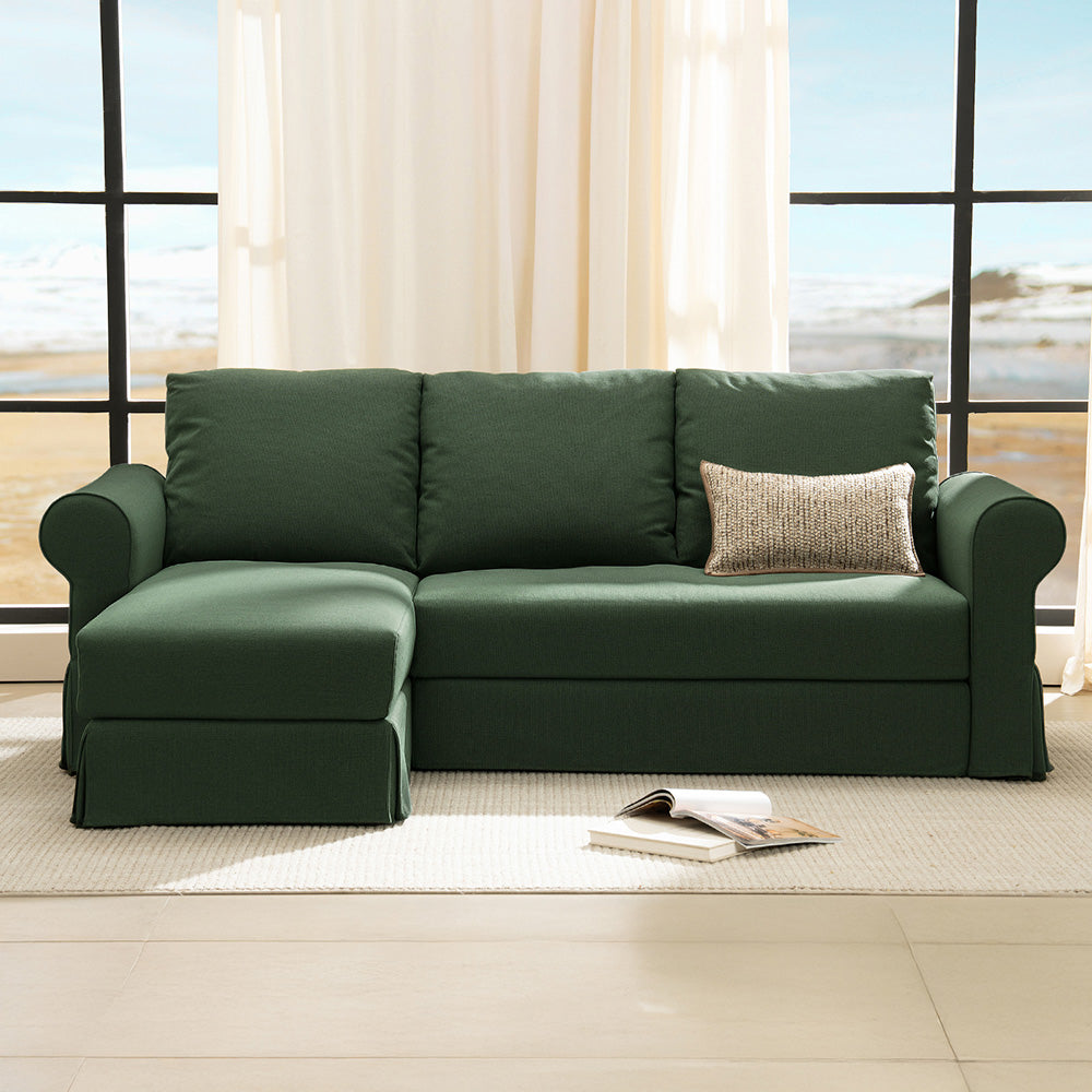 3 Seater L-Shape Sofa(Curved Armrest)