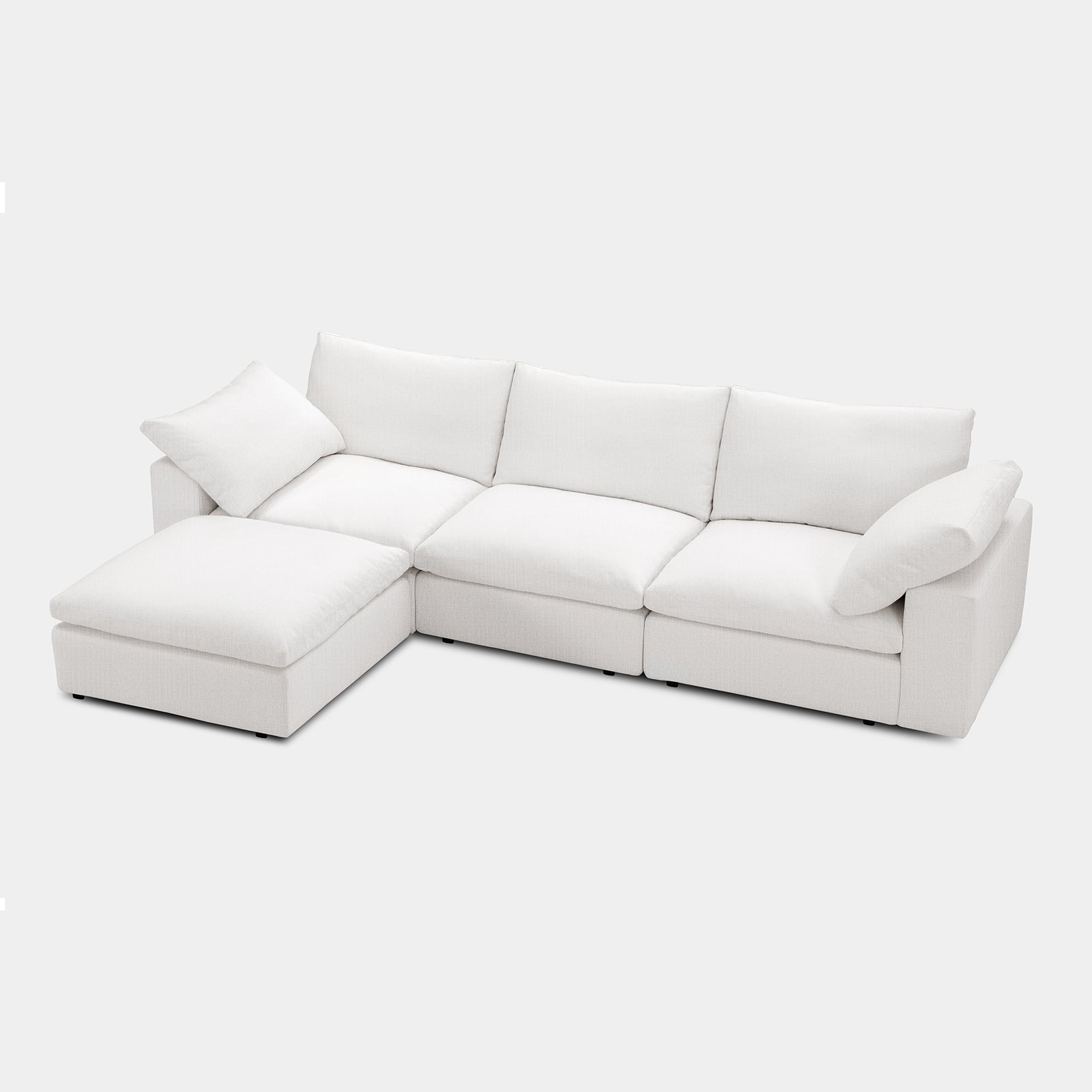 Replacement Covers for DiamondCloud D 3+1 Set 4-Seater Sofa with Ottoman