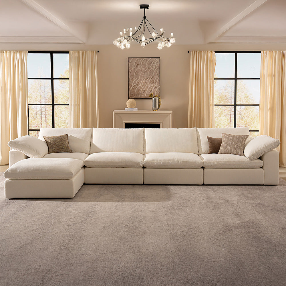 DiamonCloud D 4+1 Set 5 Seater Sofa with Ottoman
