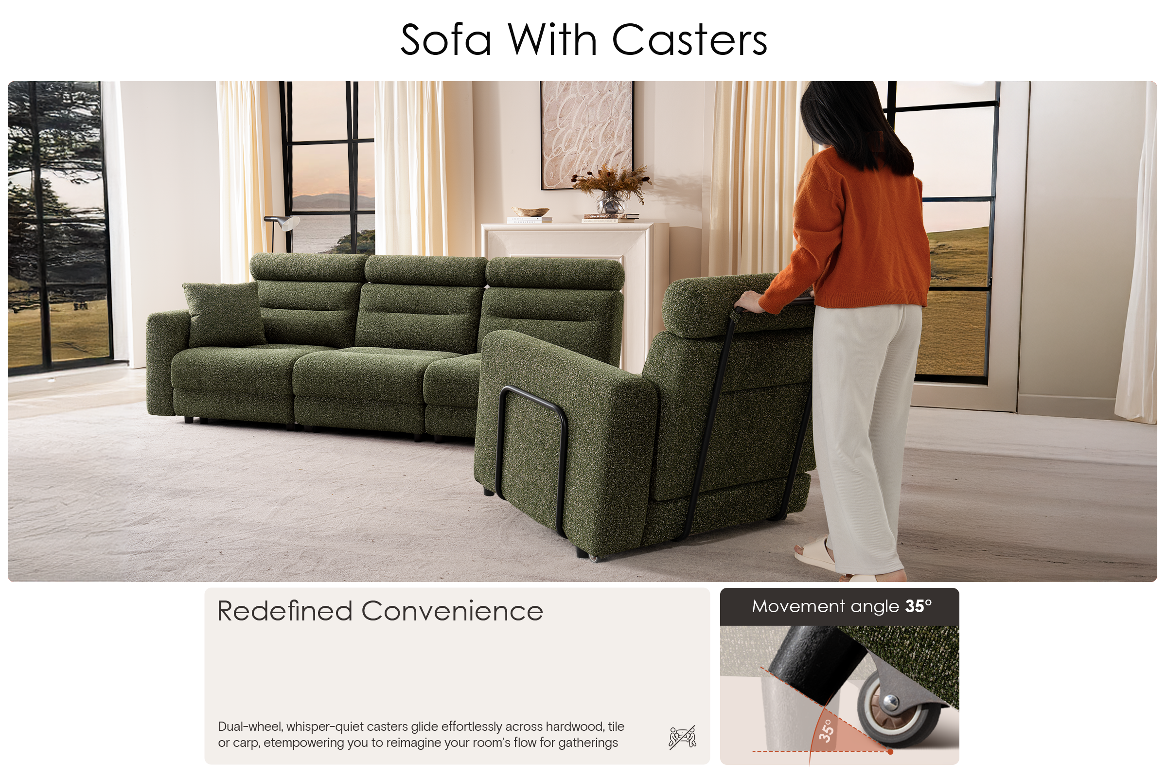 Sofa With Casters
