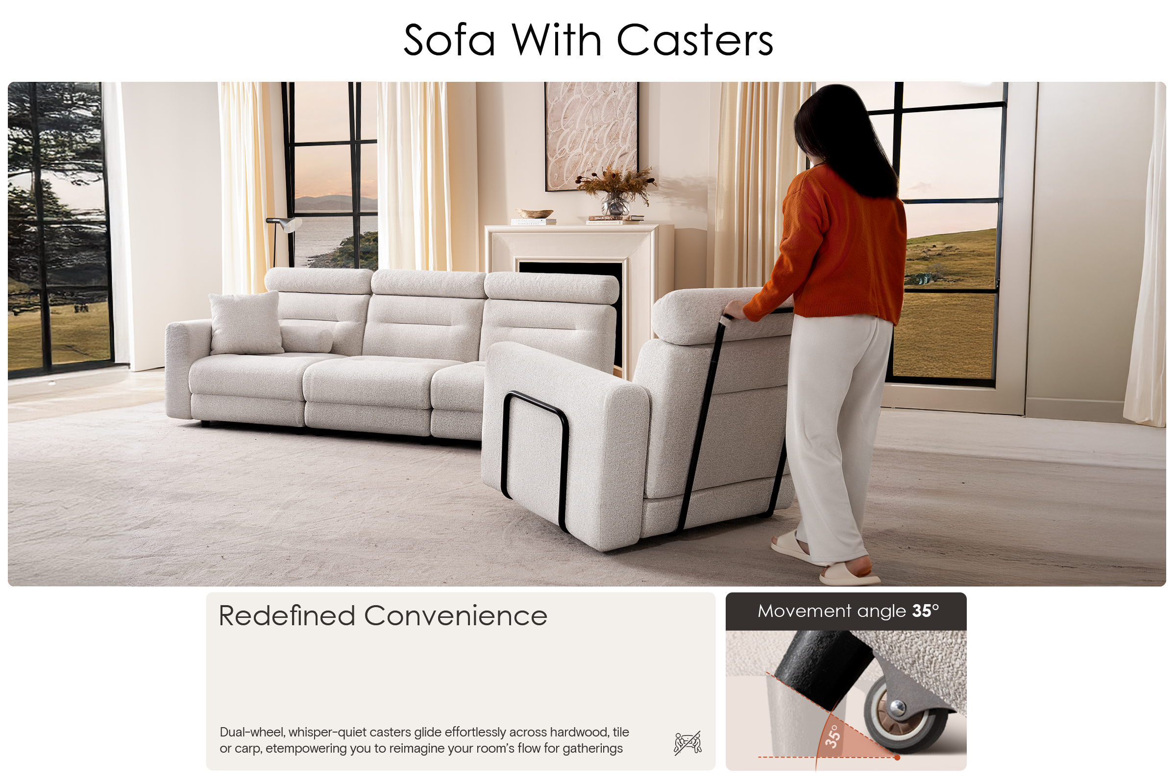 Sofa With Casters