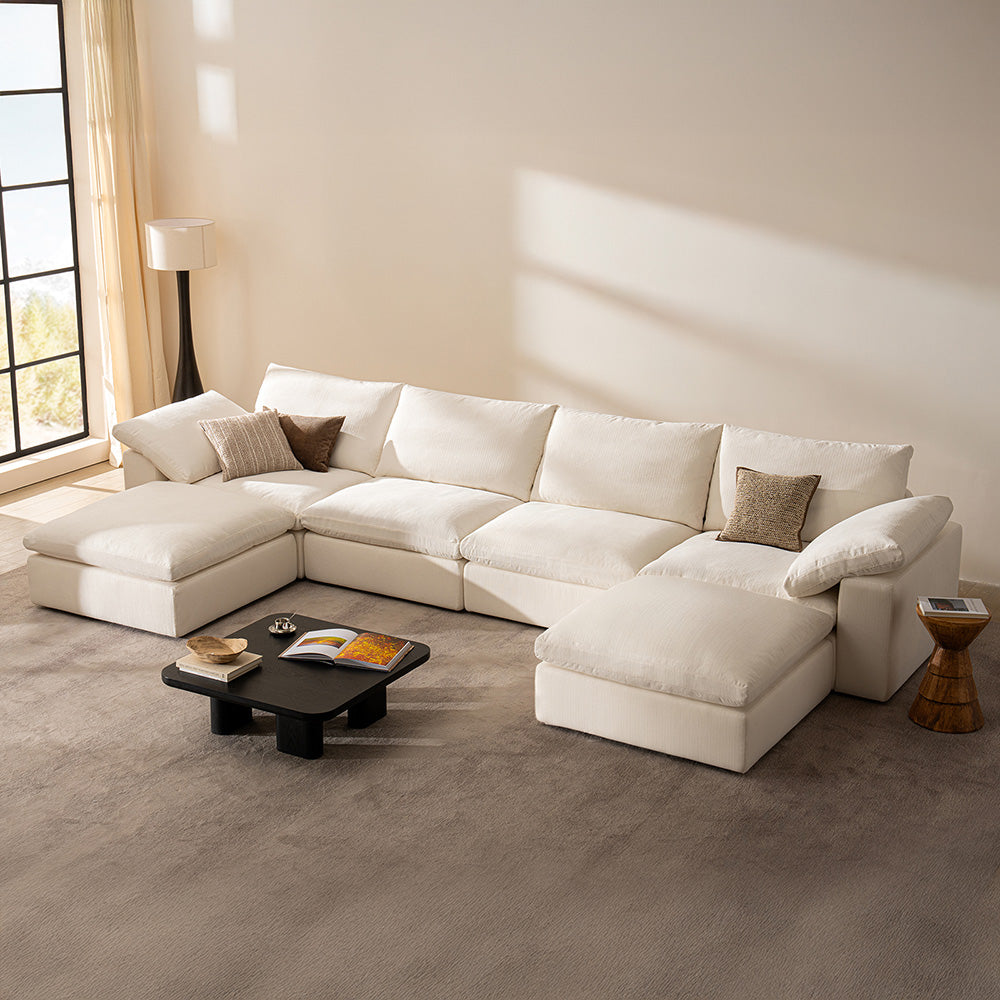 DiamonCloud D 4+2 Set 6 Seater Sofa with Ottoman