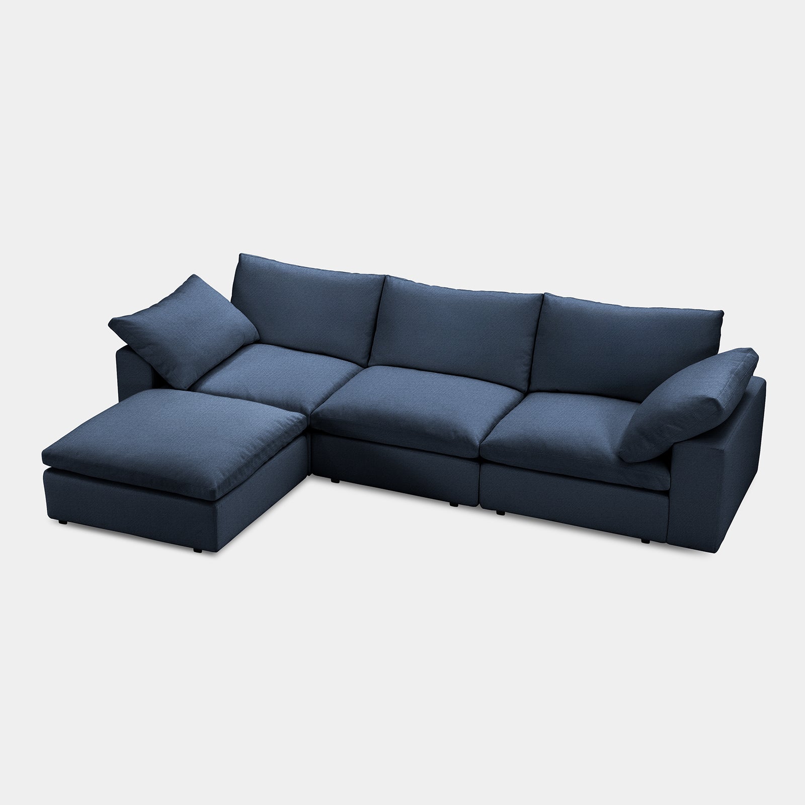 Replacement Covers for DiamondCloud D 3+1 Set 4-Seater Sofa with Ottoman
