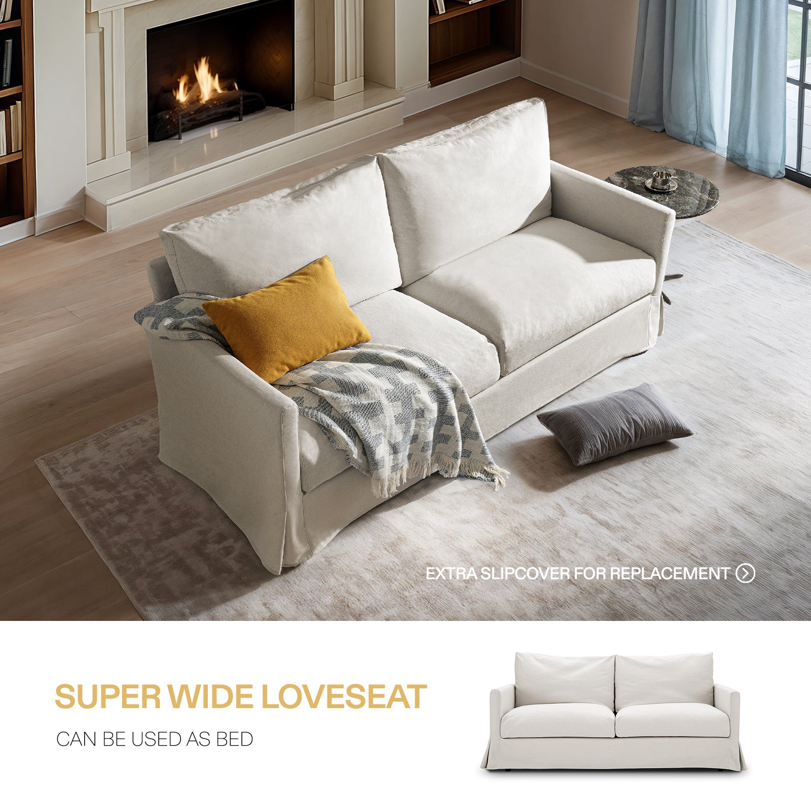 Oversize Loveseat(Narrow Armrest)