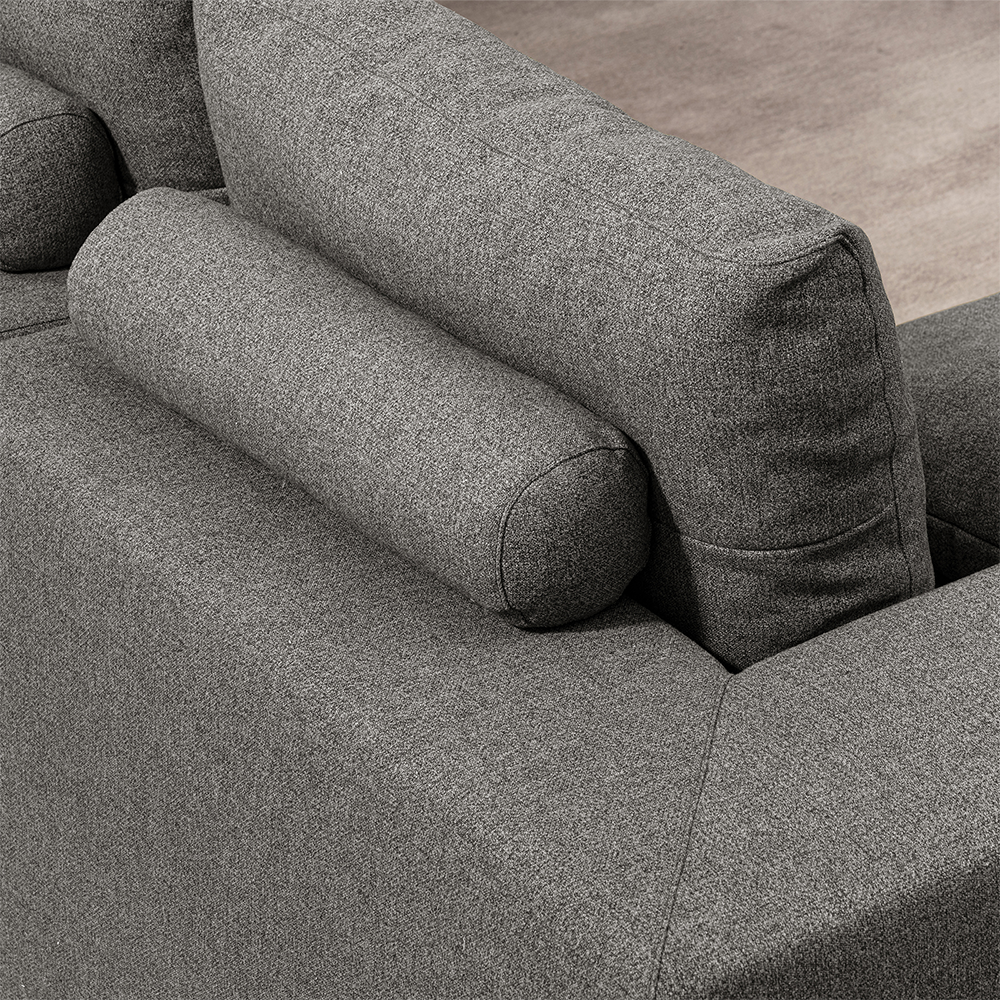 3 Seater L-Shape Compressed Couch
