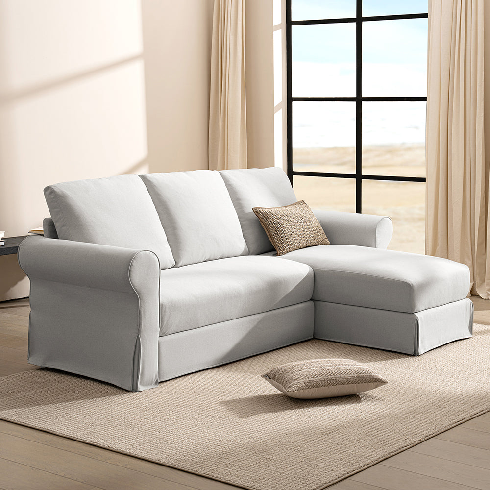 3 Seater L-Shape Sofa(Curved Armrest)