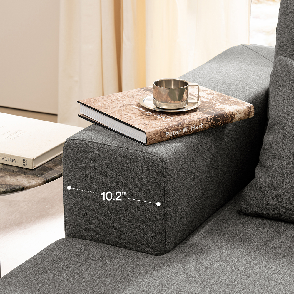 3 Seater L-Shape Compressed Couch