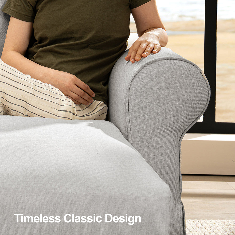 3 Seater L-Shape Sofa(Curved Armrest)