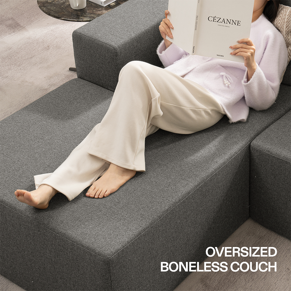 3 Seater L-Shape Compressed Couch