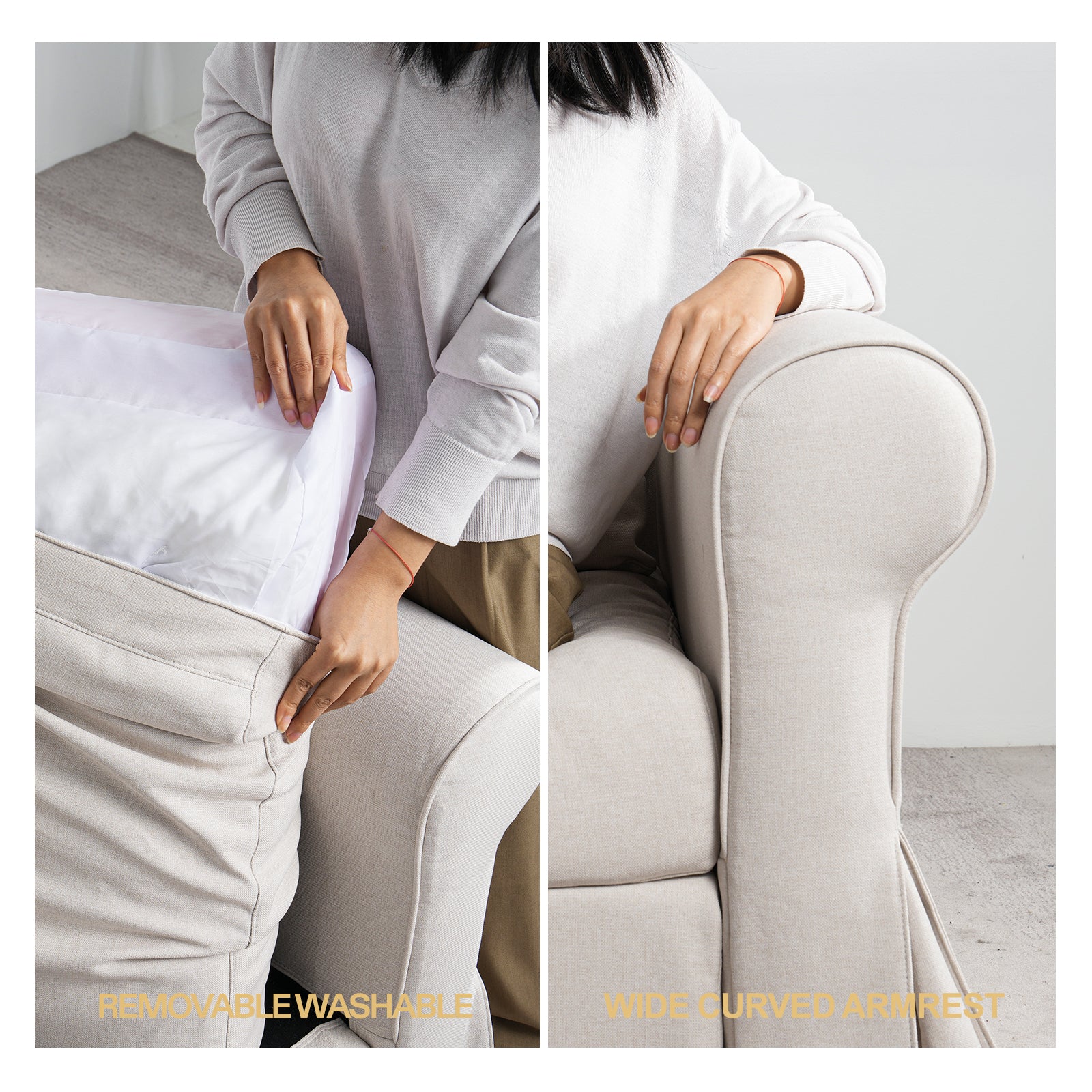 3 Seater Sofa(Curved Armrest)