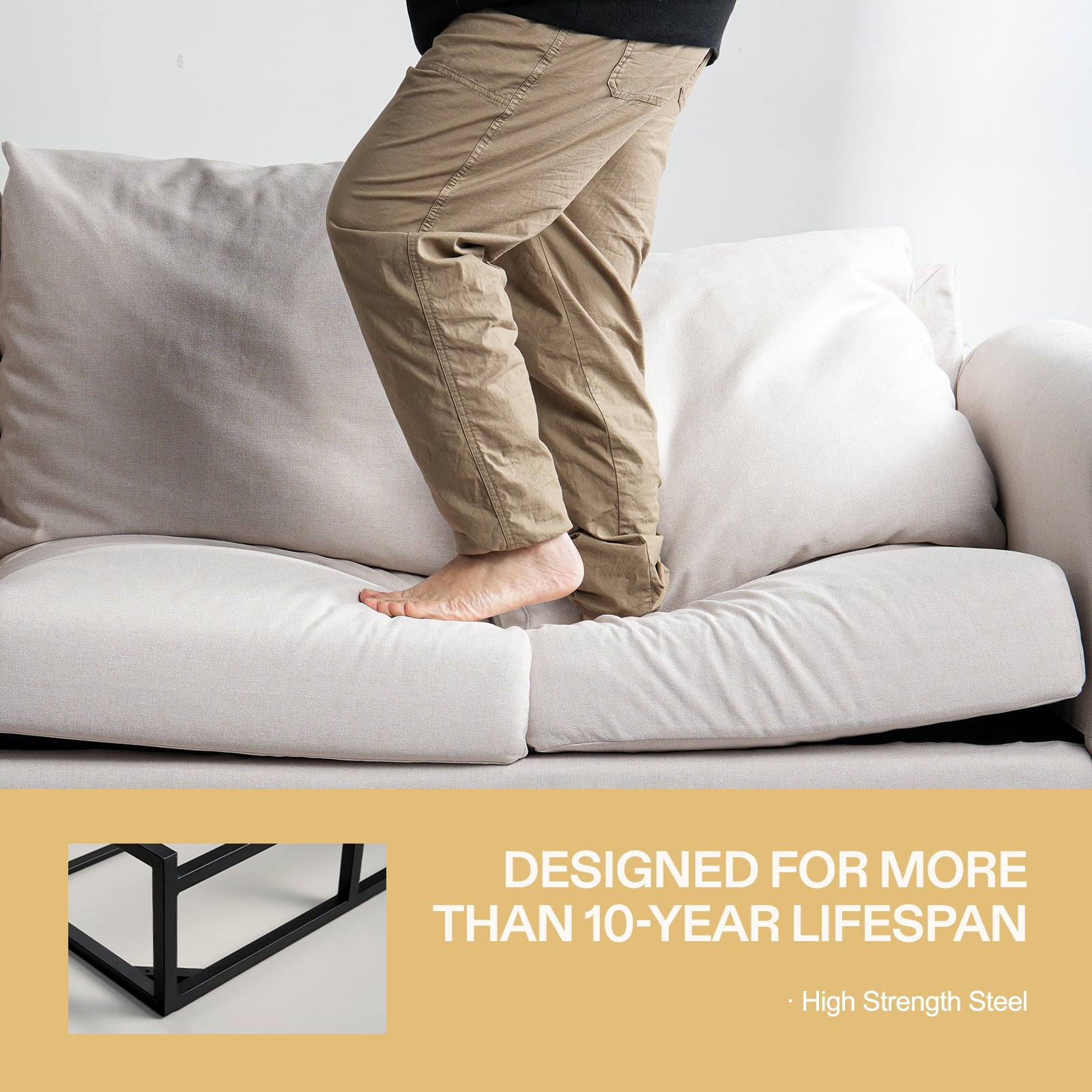 3 Seater Sofa(Curved Armrest)