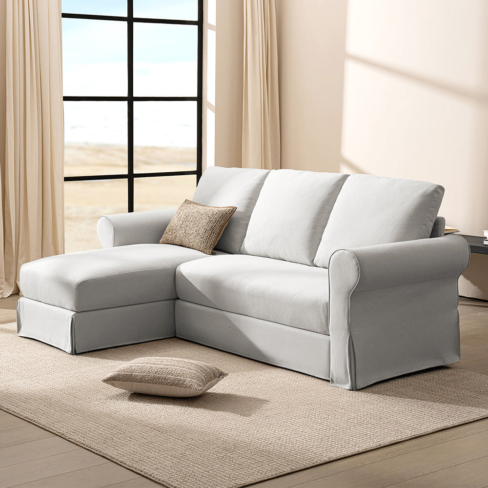 3 Seater L-Shape Sofa(Curved Armrest)