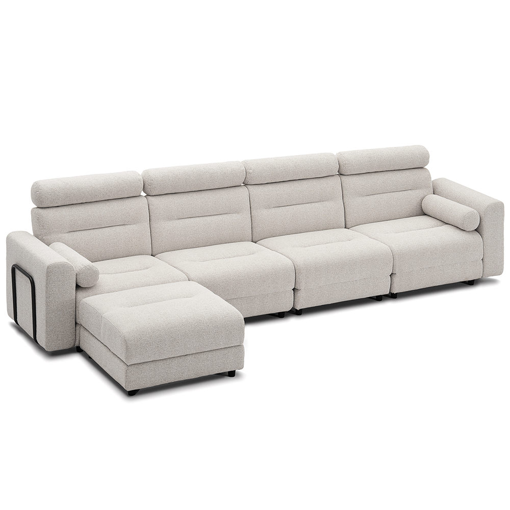 4 Seater with 1 Ottoman Modular Sofa