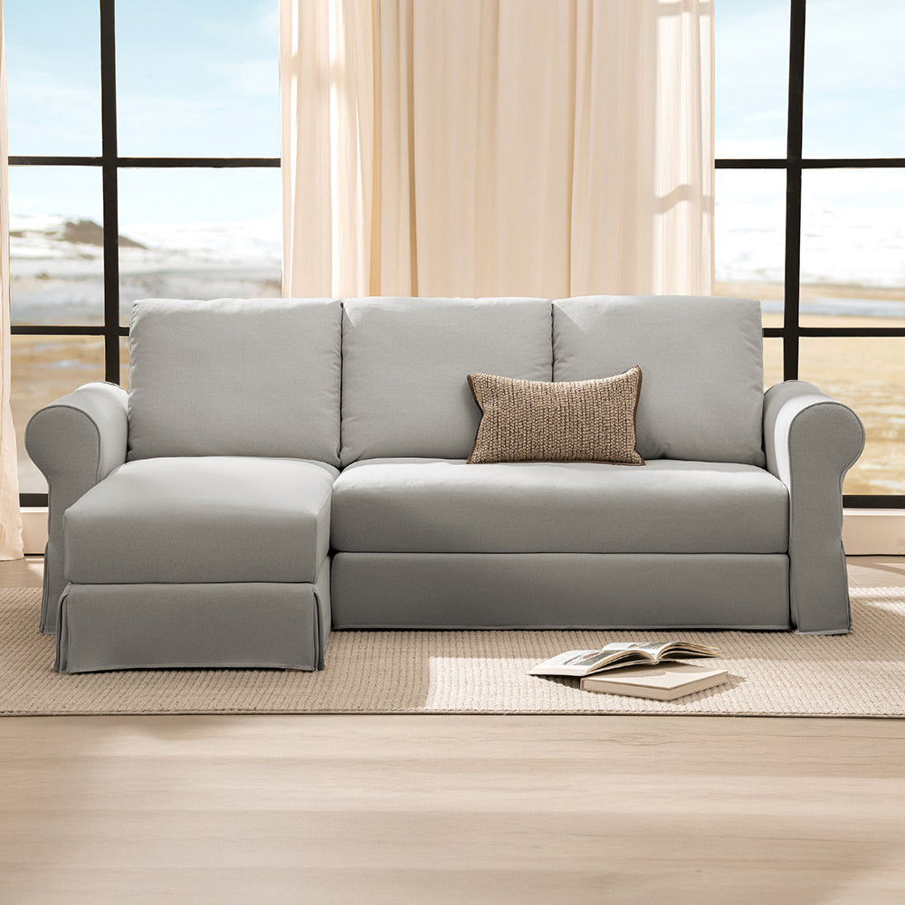 3 Seater L-Shape Sofa(Curved Armrest)