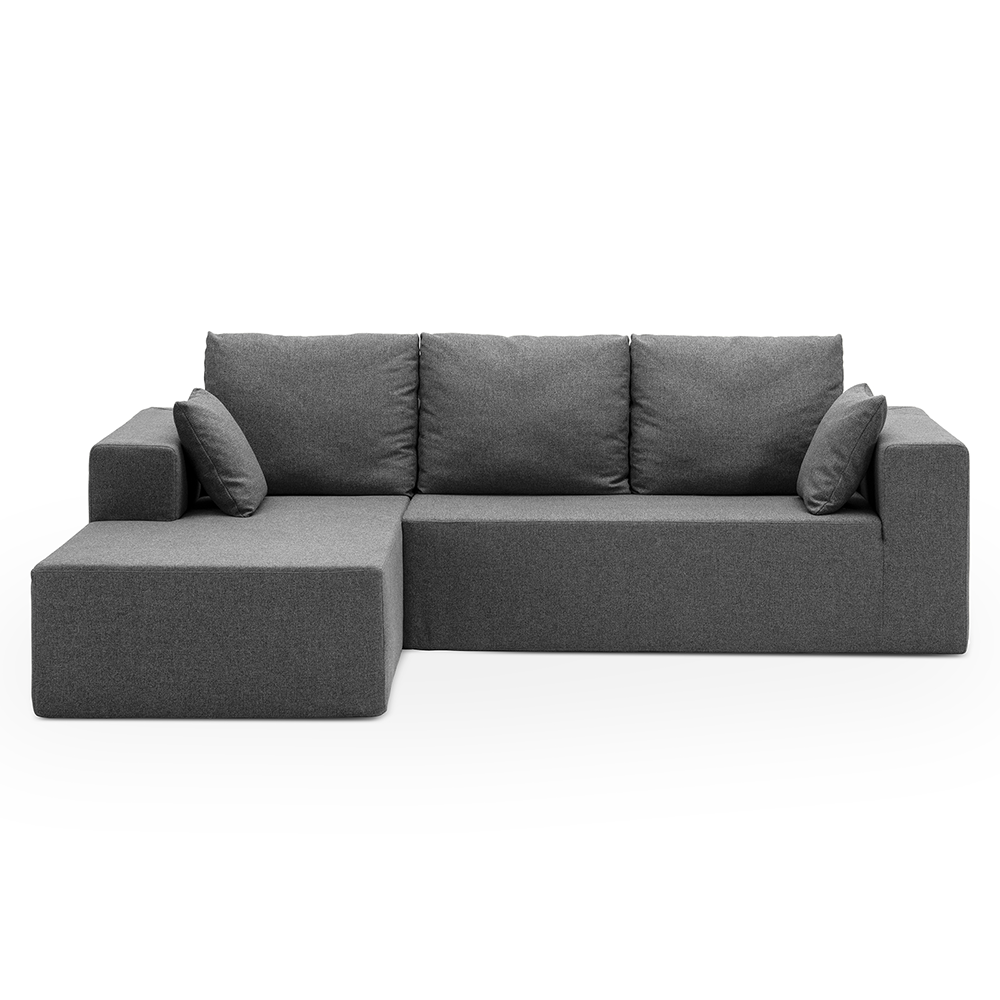 3 Seater L-Shape Compressed Couch
