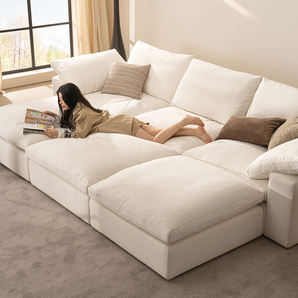 DiamonCloud D 4+2 Set 6 Seater Sofa with Ottoman