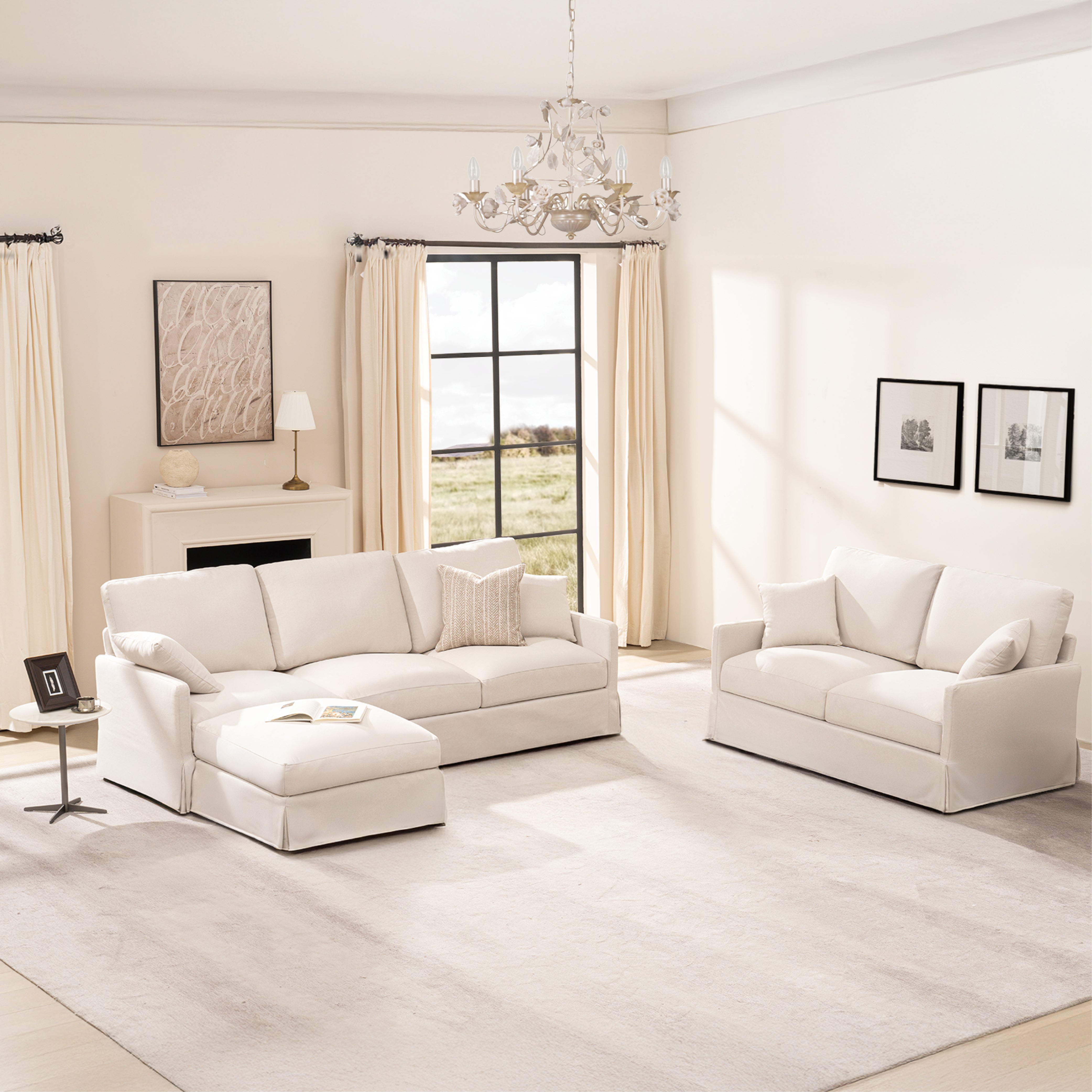 DiamonCloud C  2+3+1 Set 5 Seater Sofa with Ottoman