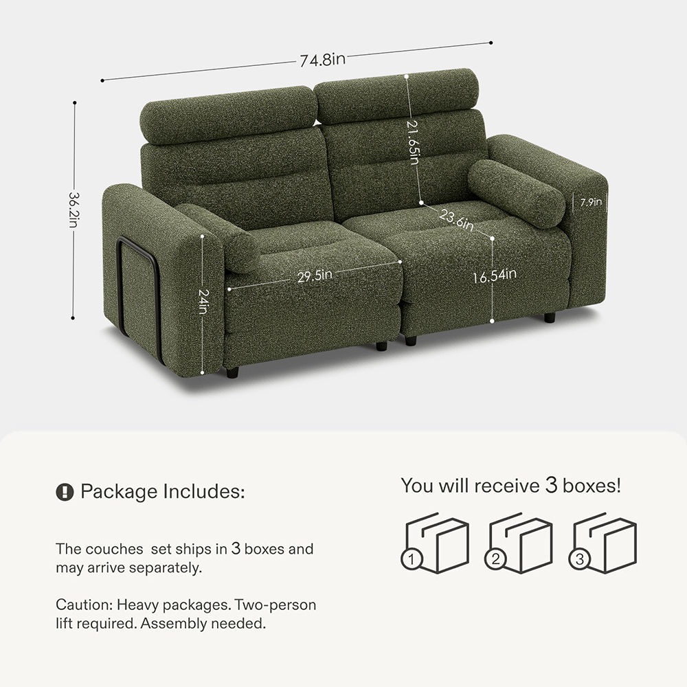 2 Seater Modular Sofa