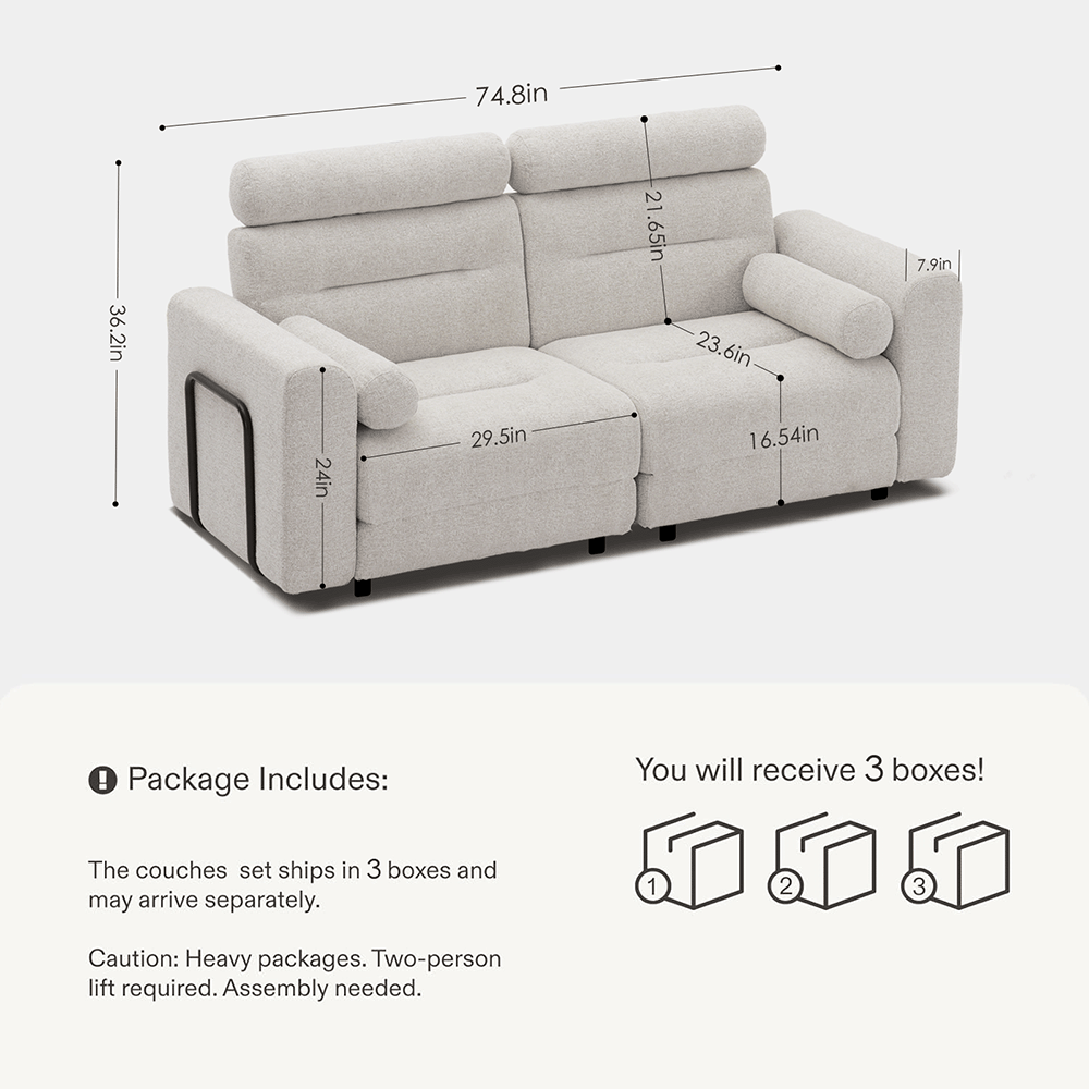 2 Seater Modular Sofa