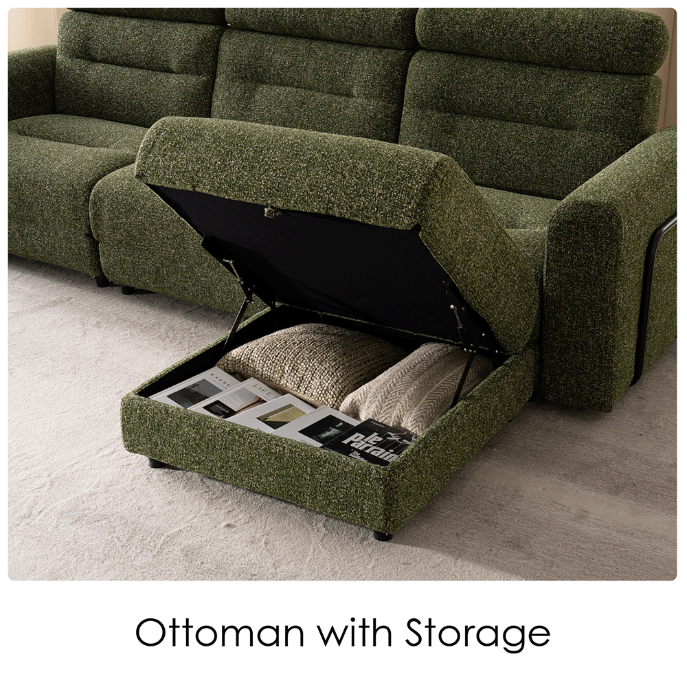 4 Seater with 2 Ottomans Modular Sofa