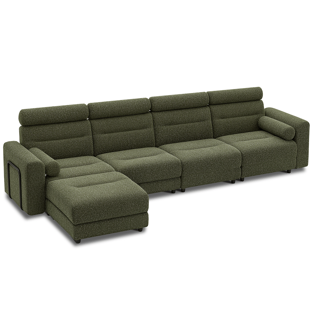 4 Seater with 1 Ottoman Modular Sofa