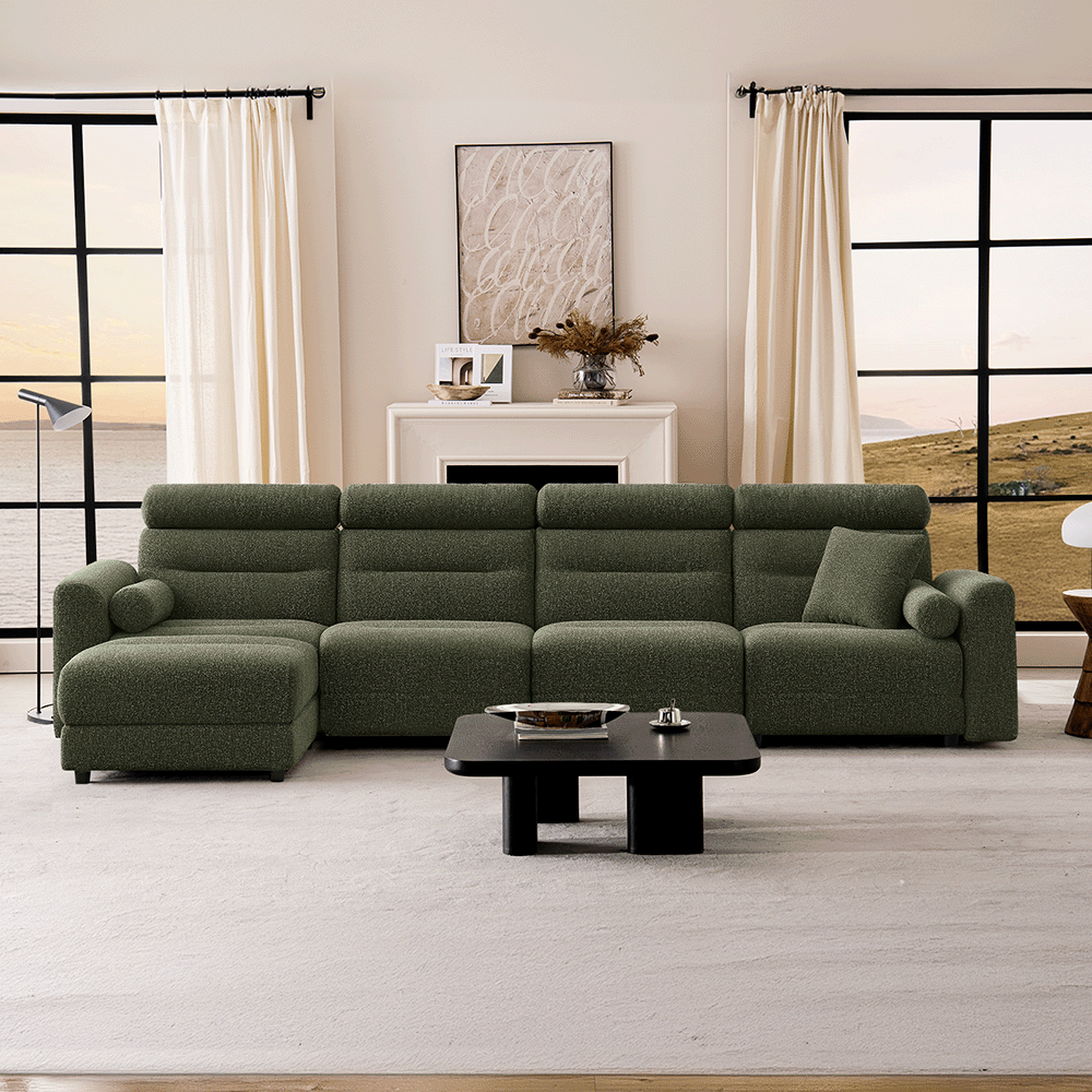 4 Seater with 1 Ottoman Modular Sofa