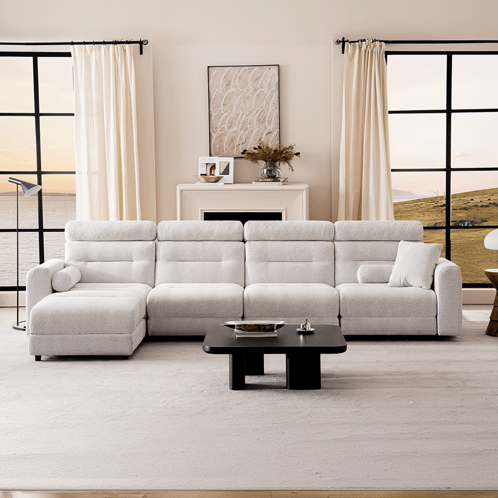 4 Seater with 1 Ottoman Modular Sofa