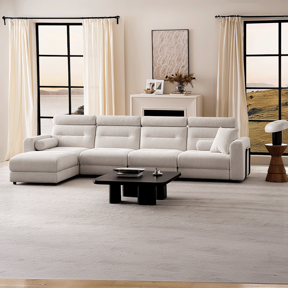4 Seater with 1 Ottoman Modular Sofa