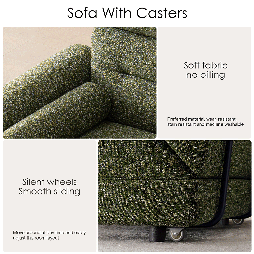 4 Seater with 2 Ottomans Modular Sofa