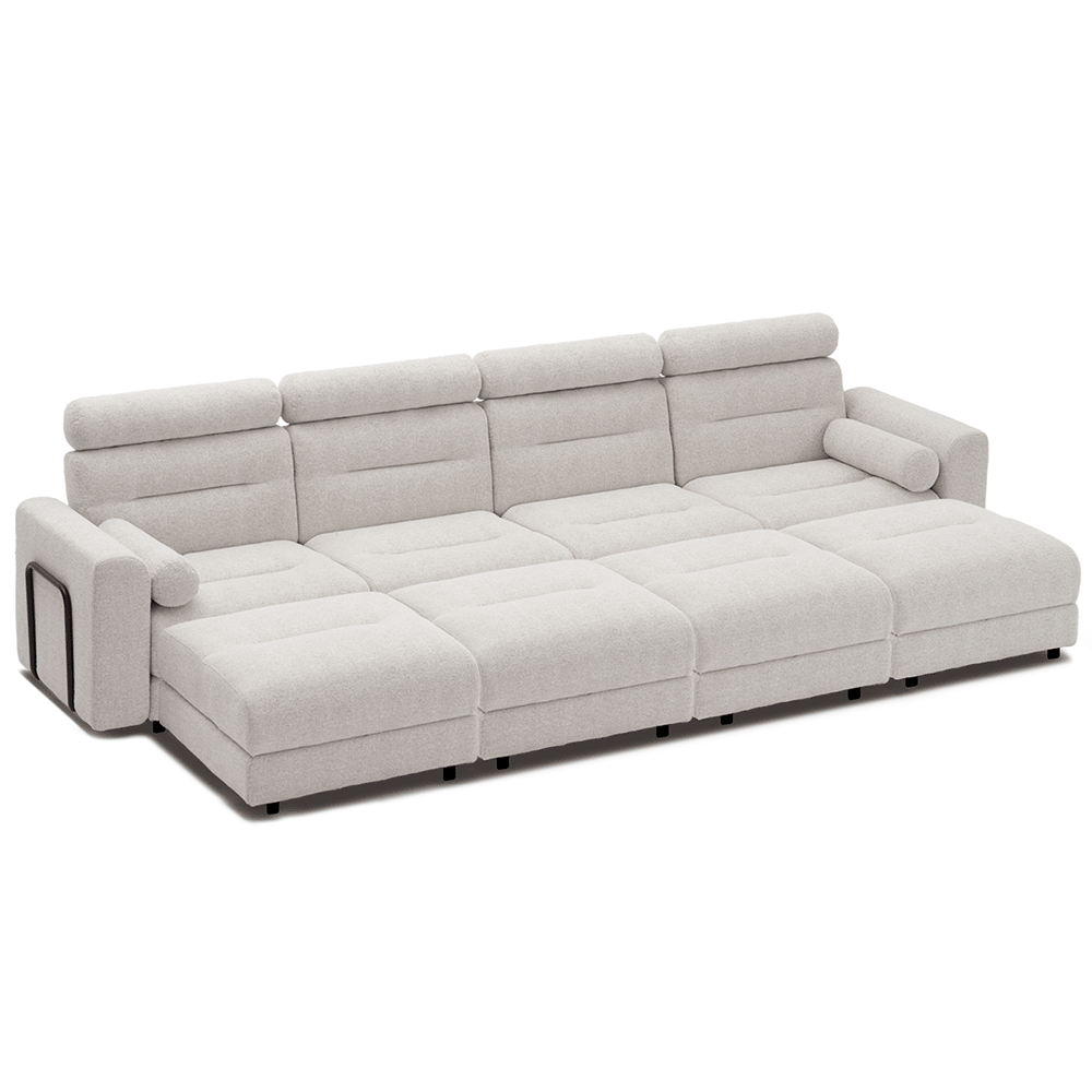 4 Seater with 4 Ottomans Modular Sofa