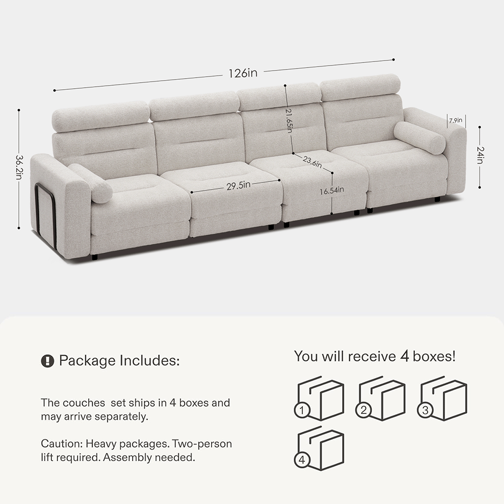 4 Seater Modular Sofa