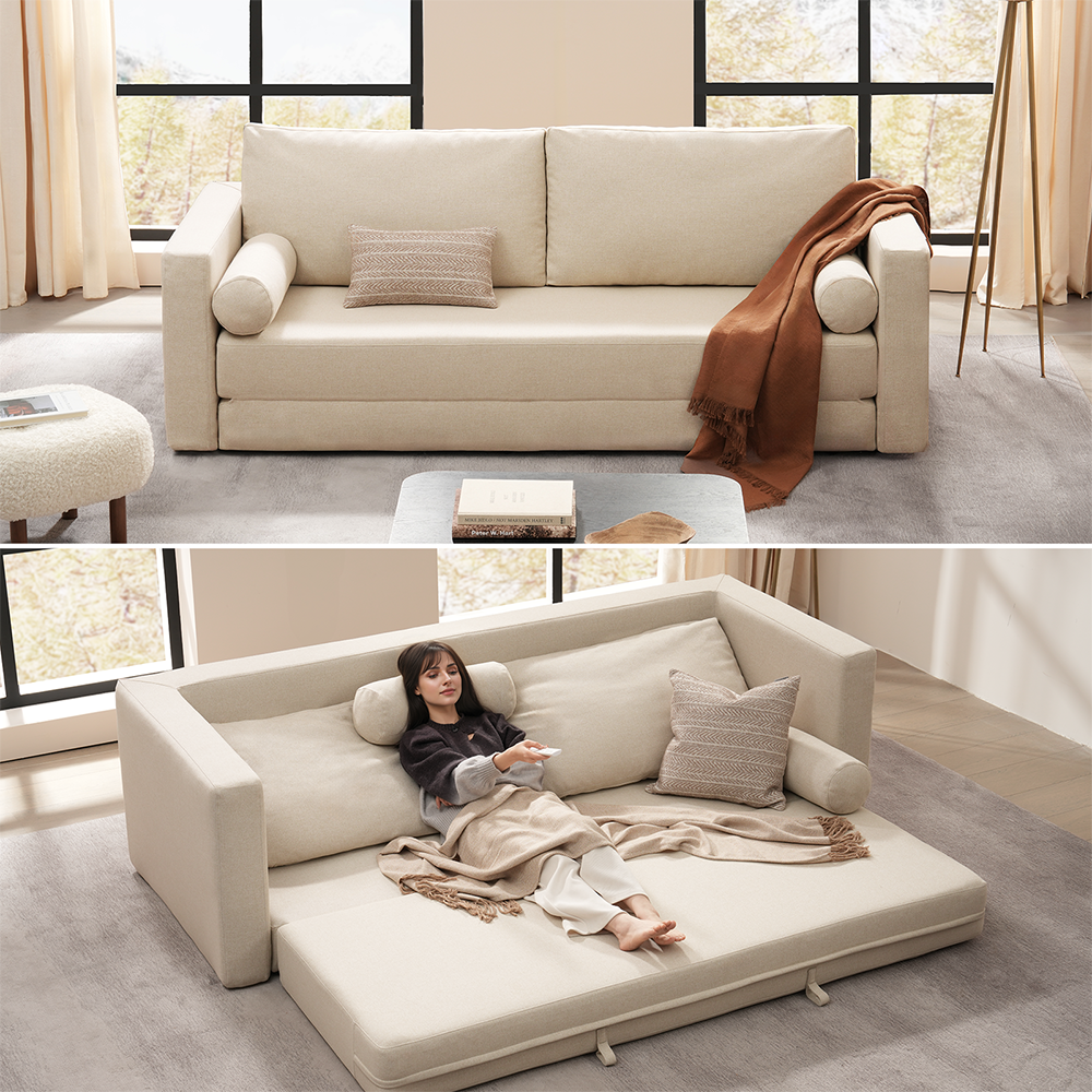 Queen Size 3 Seater Sofa Bed