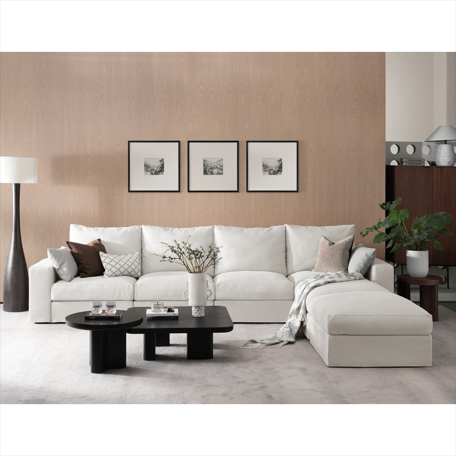 DiamonCloud A  4+2 Set 6 Seater Sofa with Ottomans