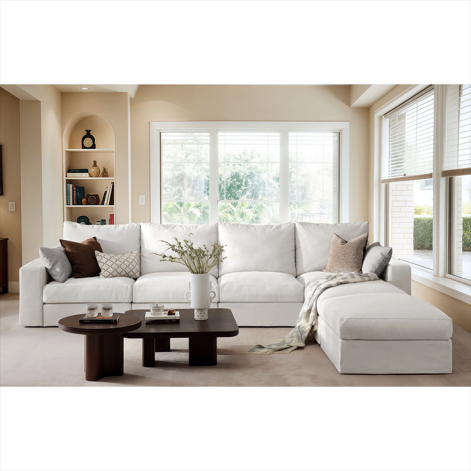 DiamonCloud A  4+2 Set 6 Seater Sofa with Ottomans