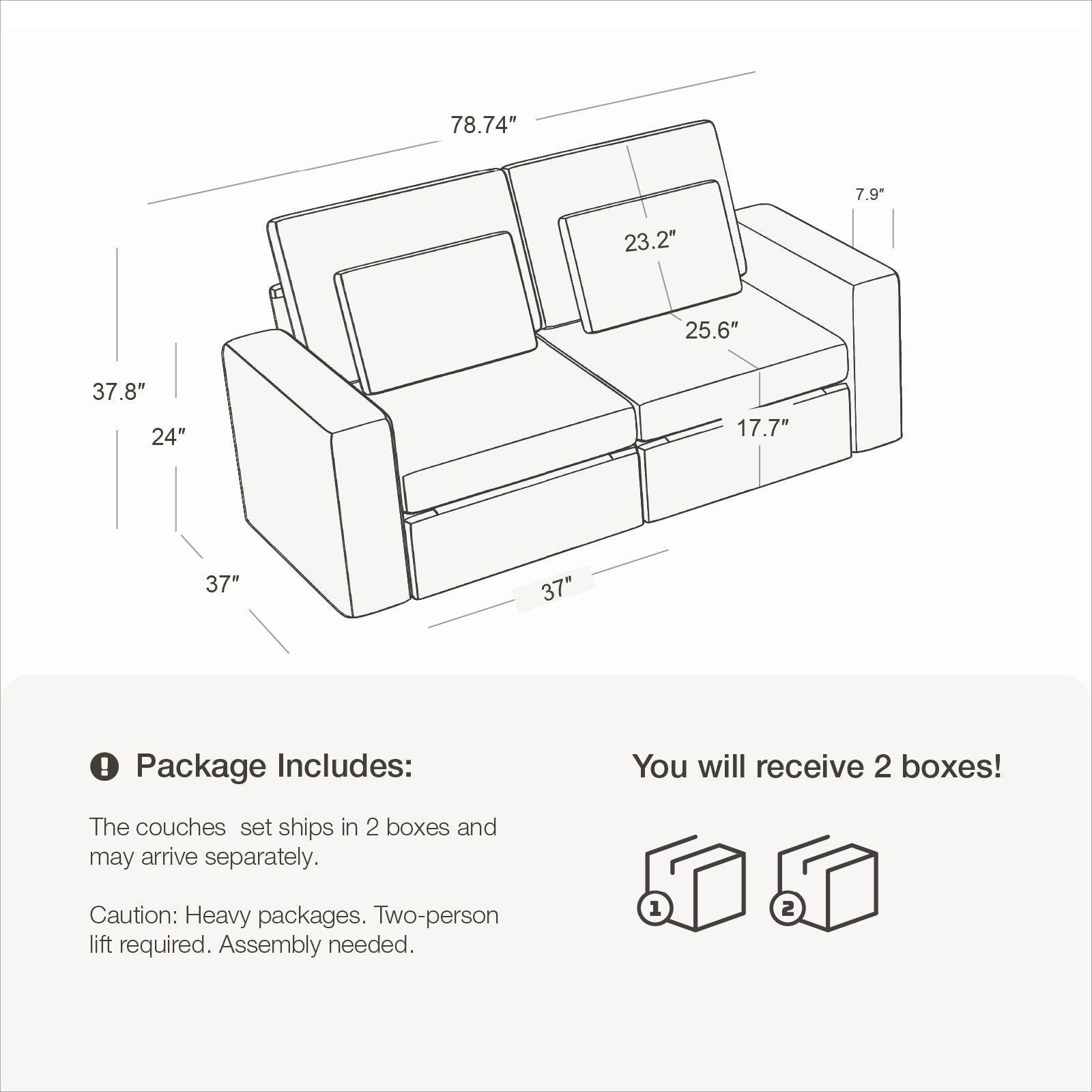 DiamonCloud A  Loveseat
