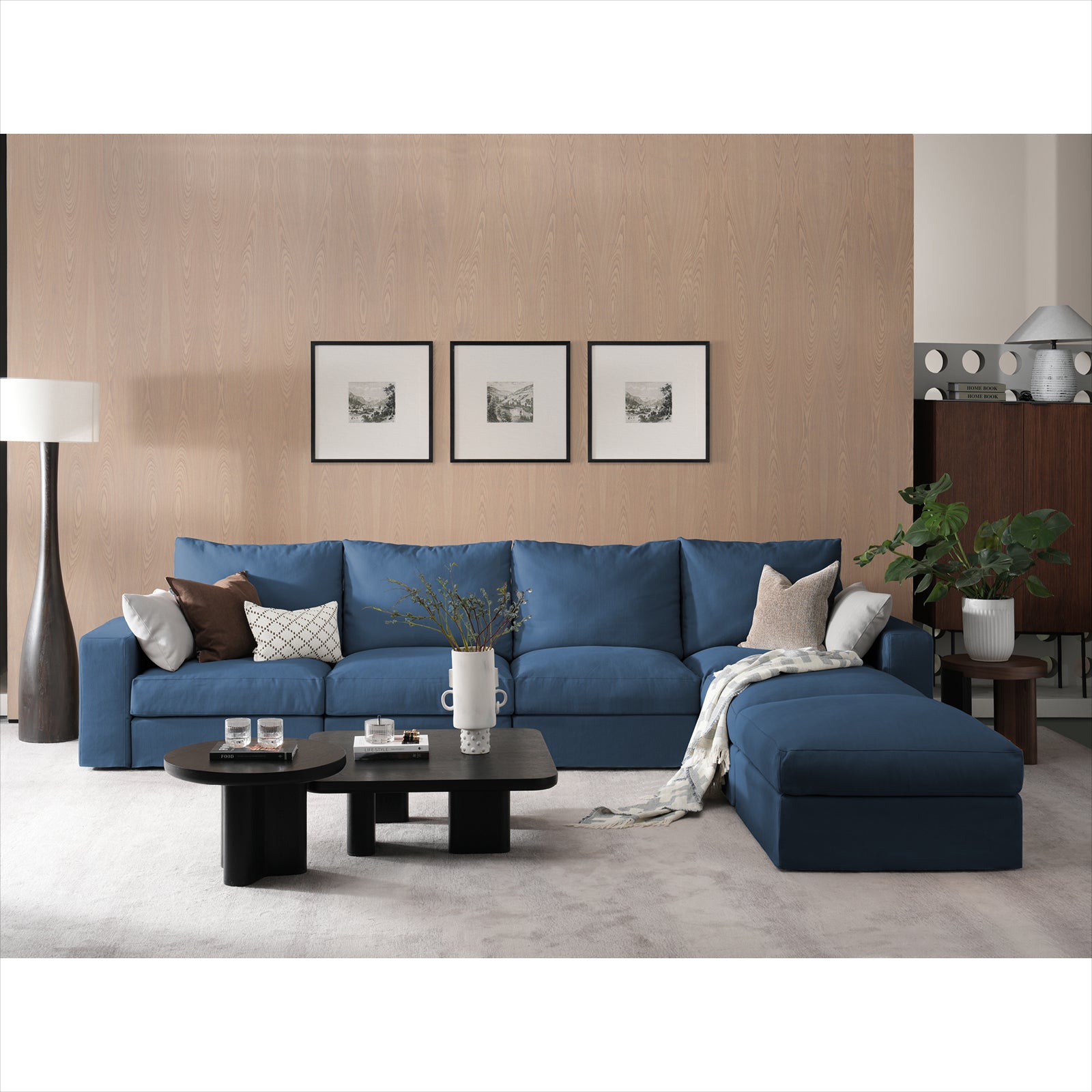 DiamonCloud A  4+2 Set 6 Seater Sofa with Ottomans