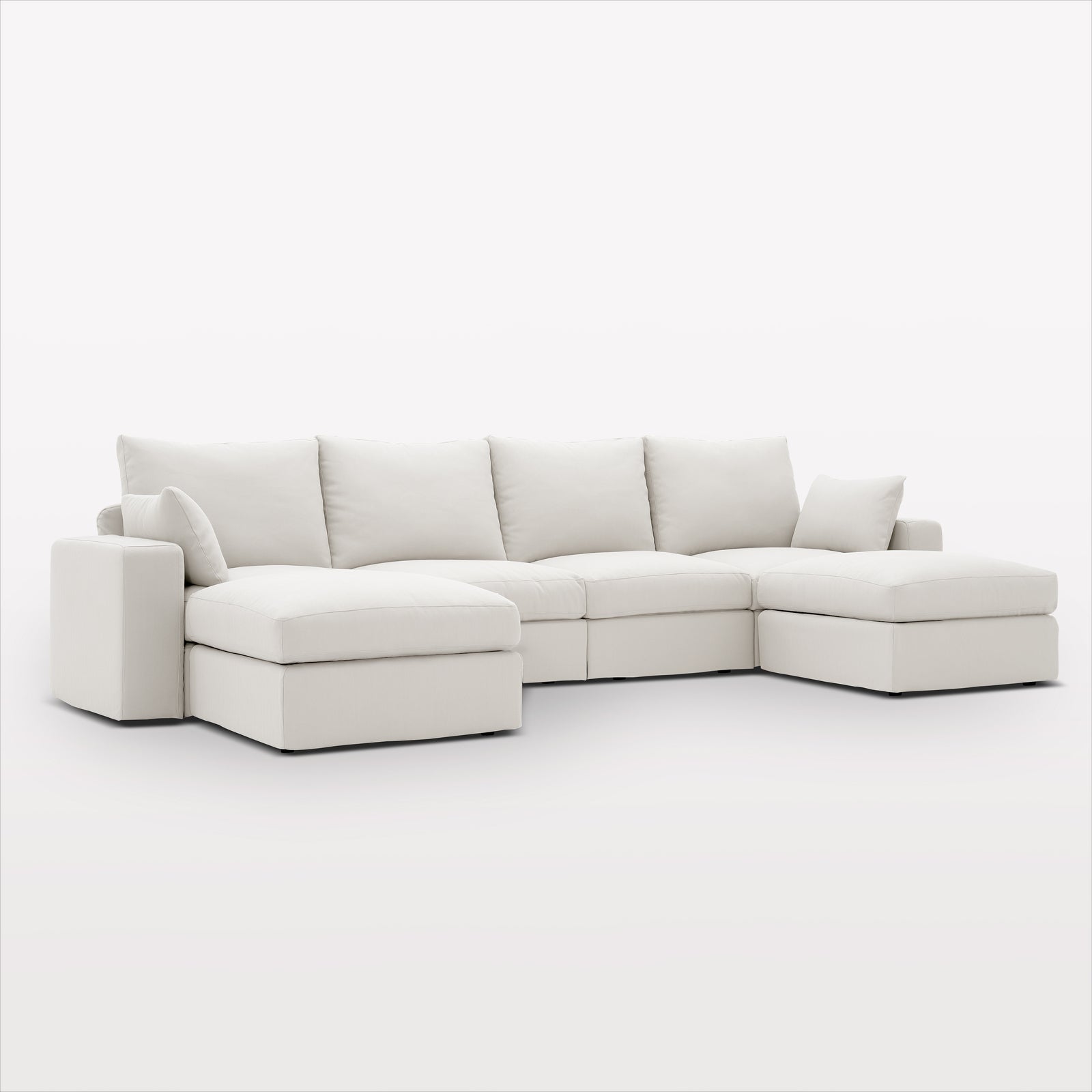 DiamonCloud A  4+2 Set 6 Seater Sofa with Ottomans