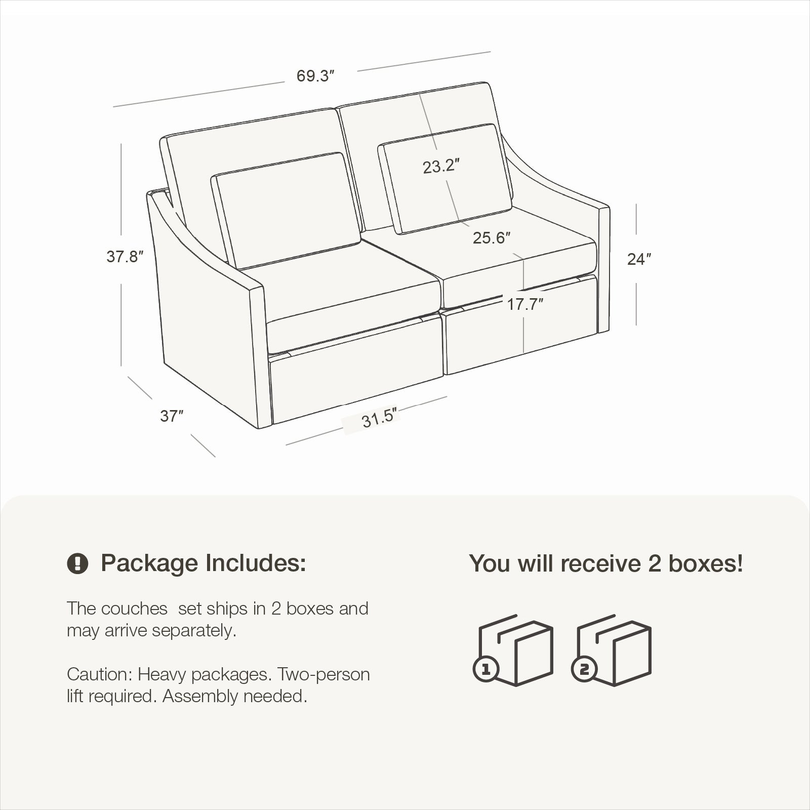 DiamonCloud B  Loveseat